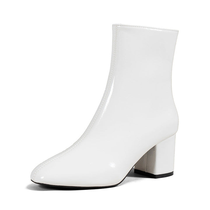 Women's Block Heel Pointed Toe Ankle Boots