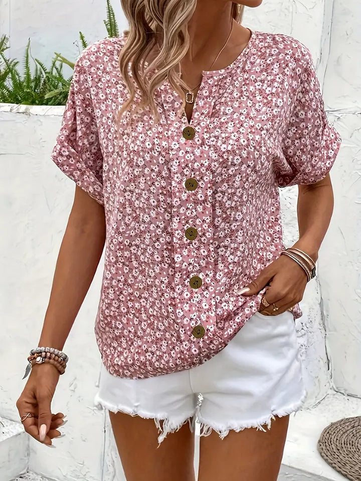 Women's Floral Summer Print Blouse