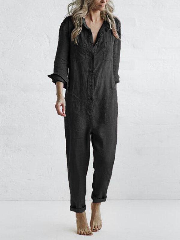 Effortless & Comfortable Long Sleeve Jumpsuit