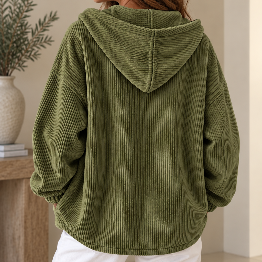 Women's Hooded Corduroy Jacket