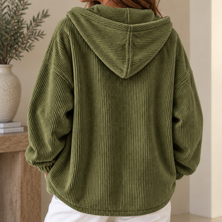 Women's Hooded Corduroy Jacket