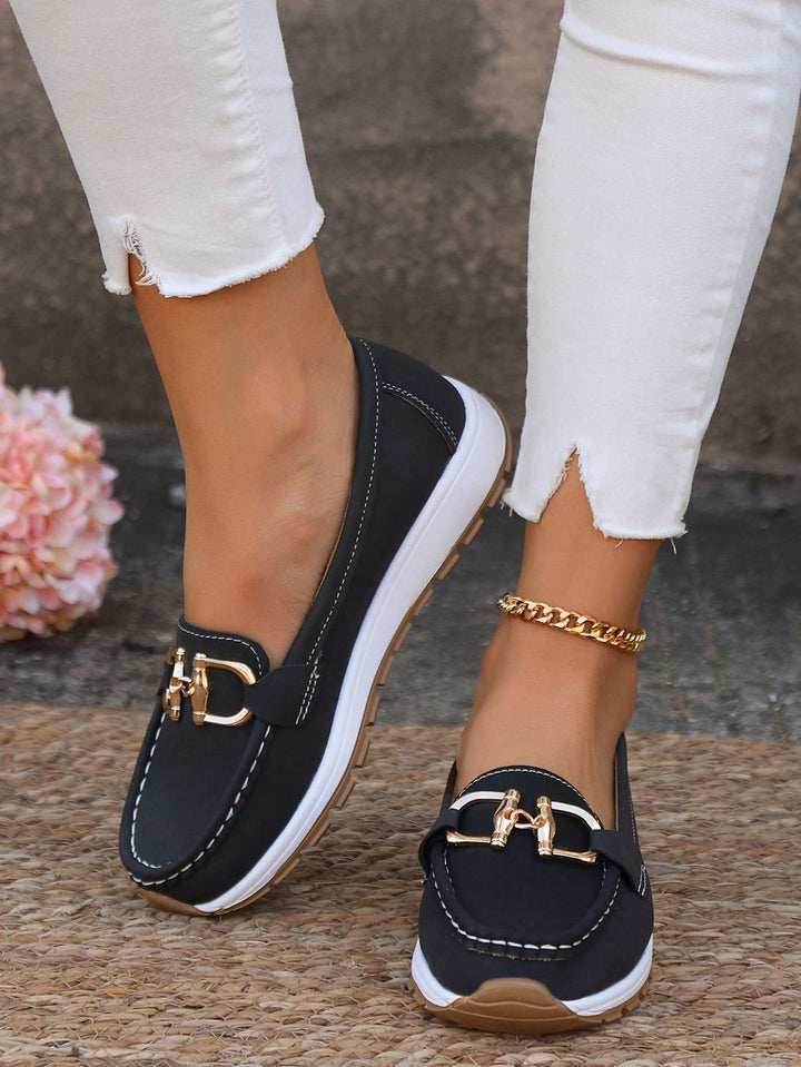 Women's Chic Buckle Loafers