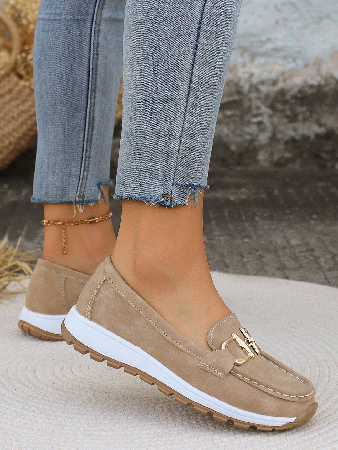 Women's Chic Buckle Loafers