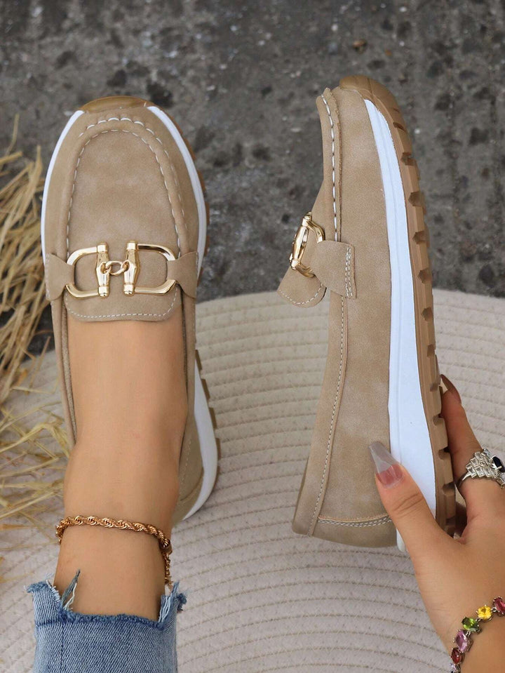 Women's Chic Buckle Loafers