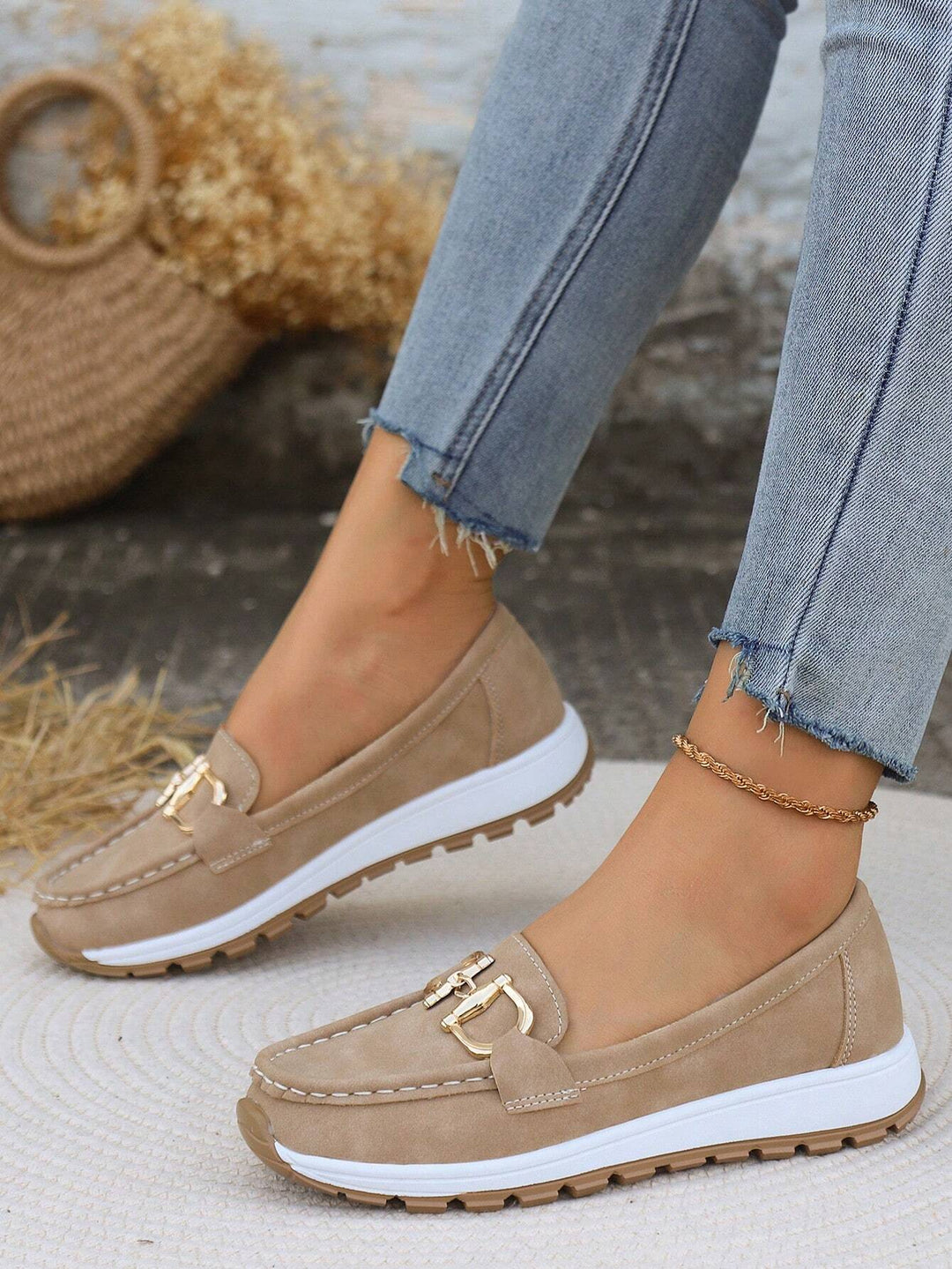 Women's Chic Buckle Loafers