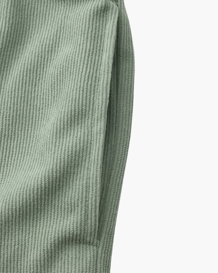 Ribbed Shorts with Elastic Waist and Drawstring