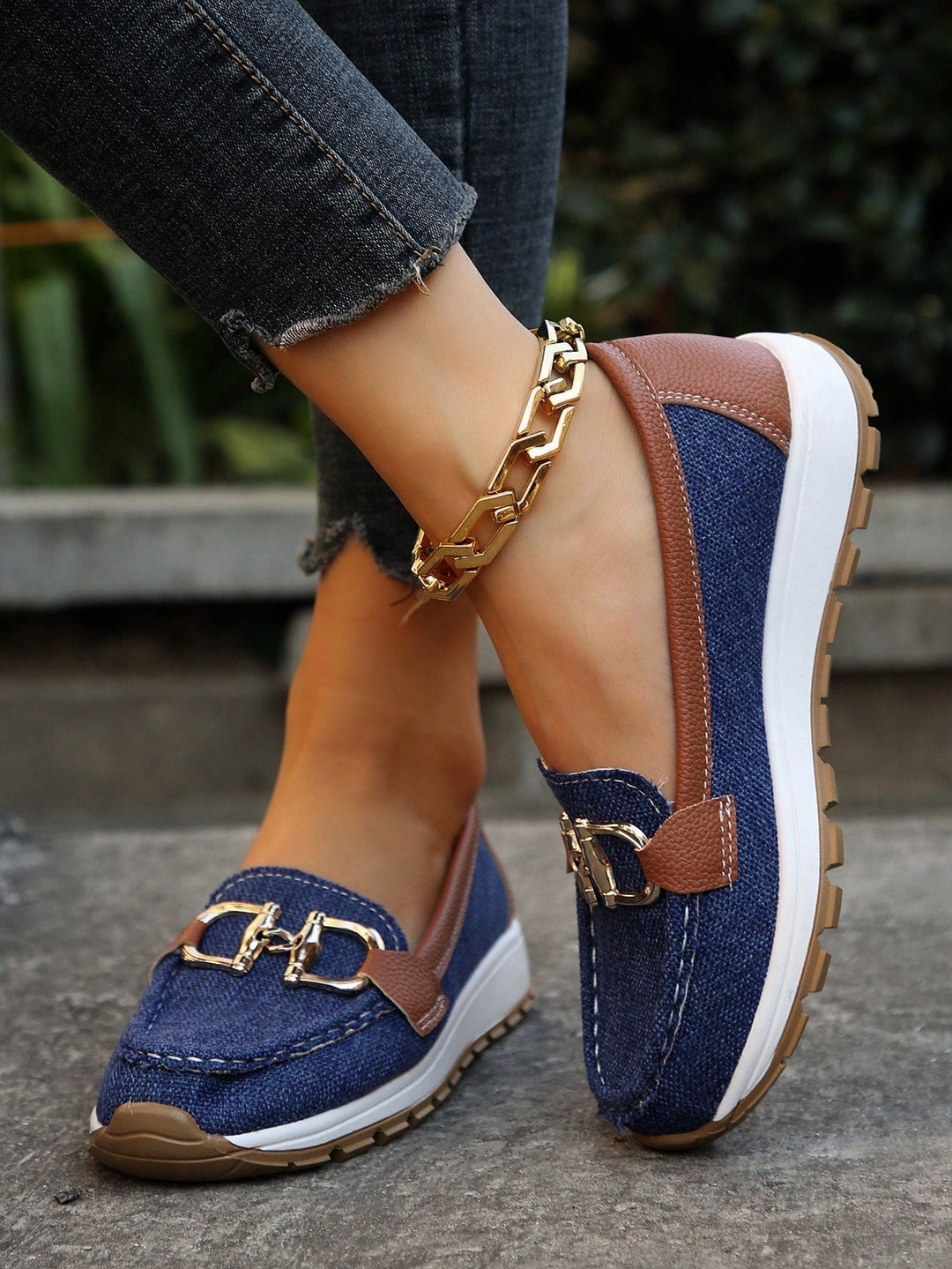 Women's Chic Buckle Loafers