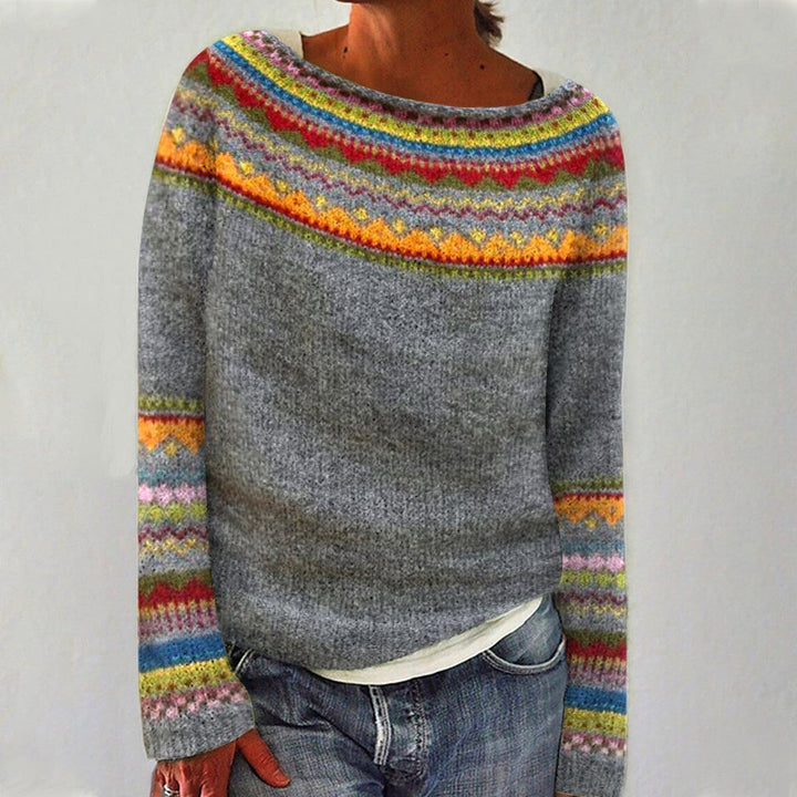 Women's Fair Isle Yoke Knit Sweater