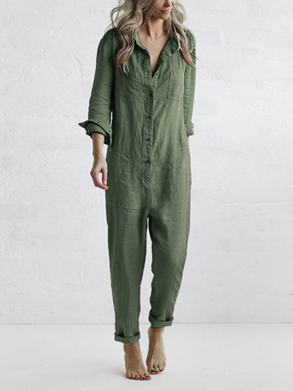 Effortless & Comfortable Long Sleeve Jumpsuit
