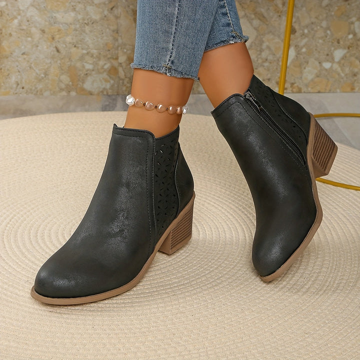 Women's Laser-Cut Orthopaedic Ankle Boots