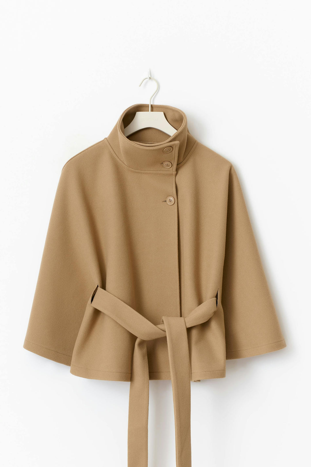 Women's Cape-Sleeve Belted Coat
