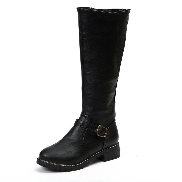 Women's Faux Leather Knee-High Riding Boots