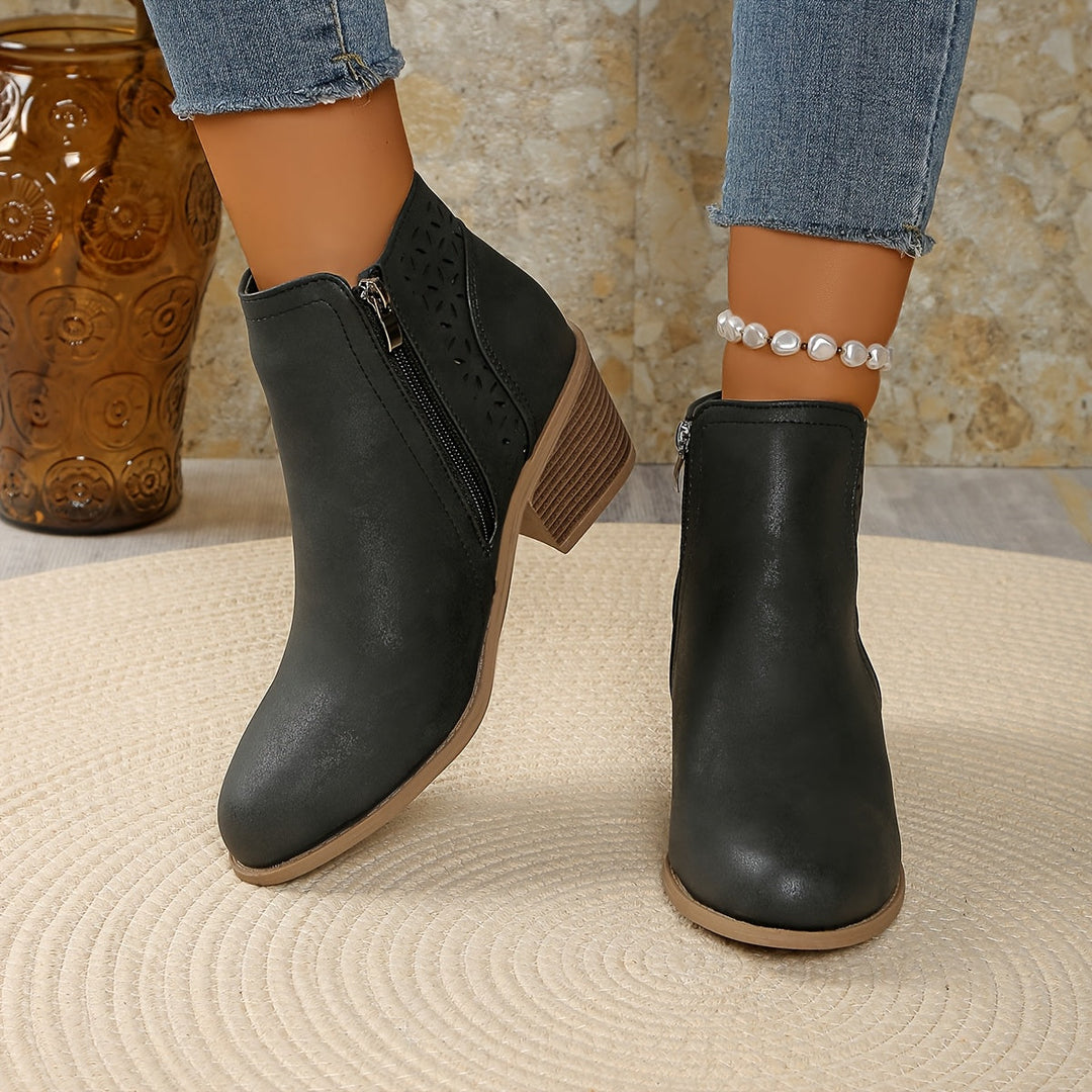 Women's Laser-Cut Orthopaedic Ankle Boots