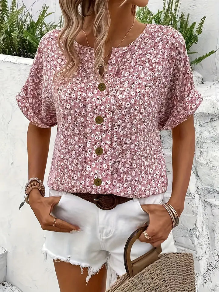 Women's Floral Summer Print Blouse
