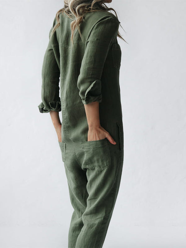 Effortless & Comfortable Long Sleeve Jumpsuit