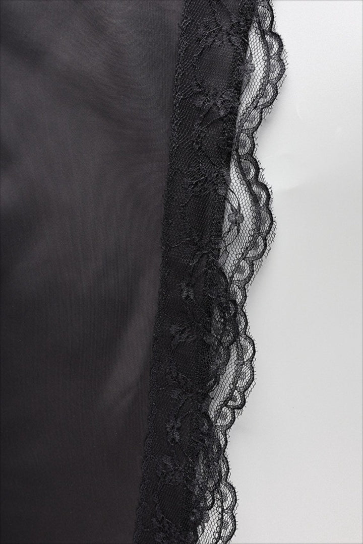 High Waist Lace Panel Office Mini Skirt for Women