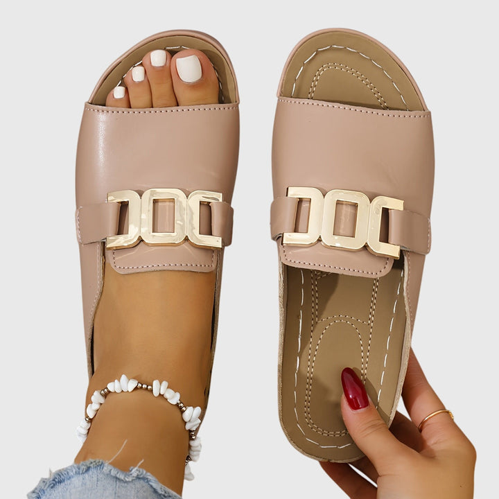 Comfortable Buckle Sandals with Open-Toe Design