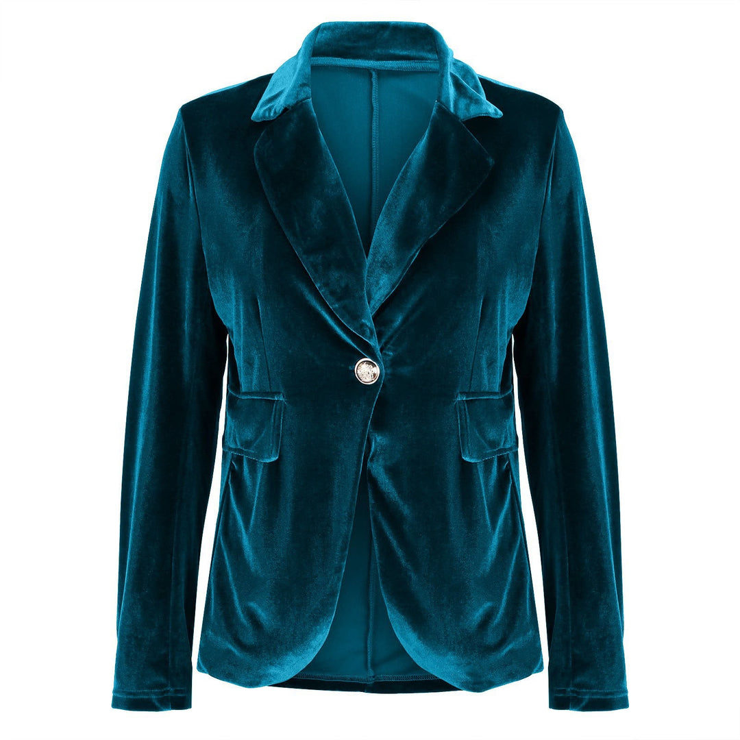 Women's Elegant Velvet Blazer