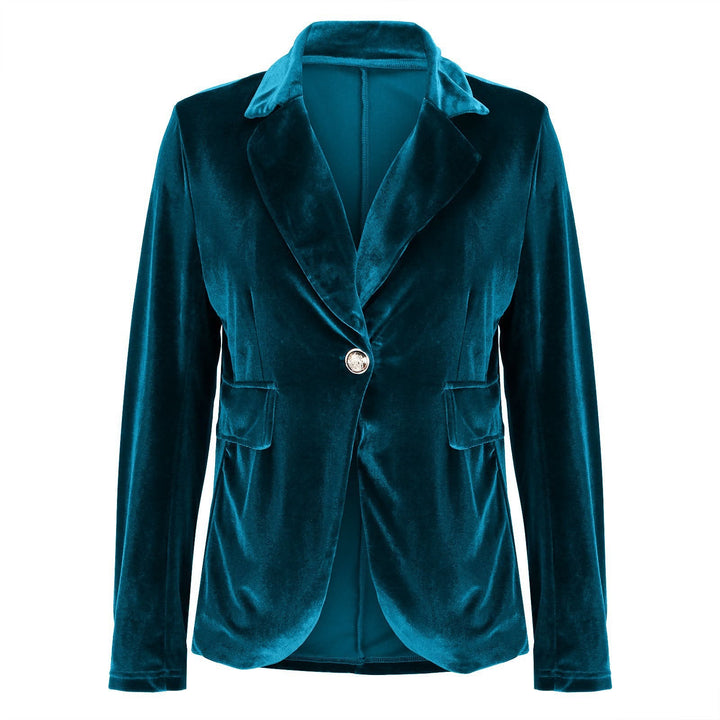 Women's Elegant Velvet Blazer