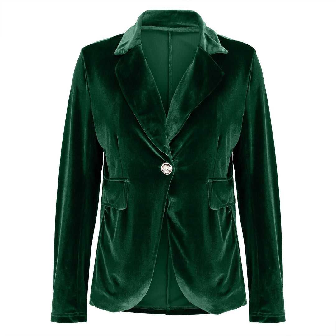 Women's Elegant Velvet Blazer