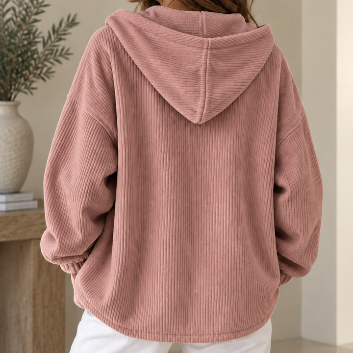 Women's Hooded Corduroy Jacket