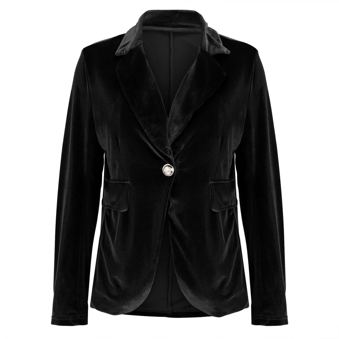 Women's Elegant Velvet Blazer