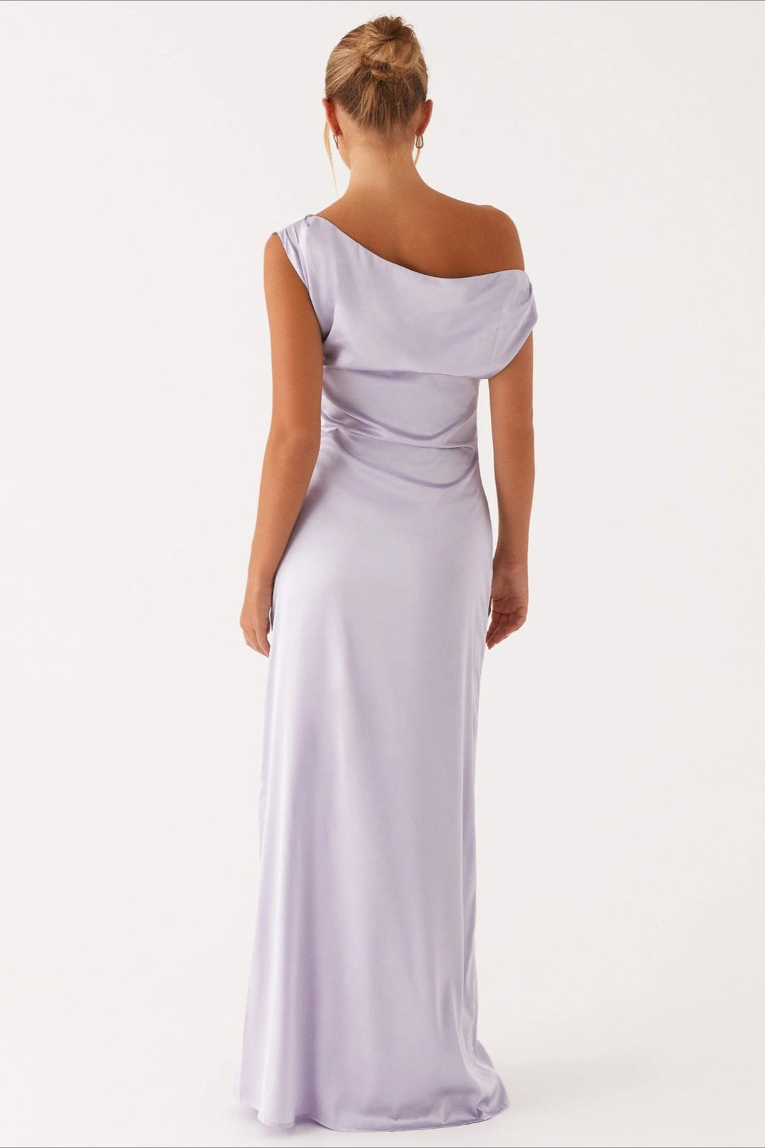 Asymmetric One-Shoulder High-Waist Maxi Dress