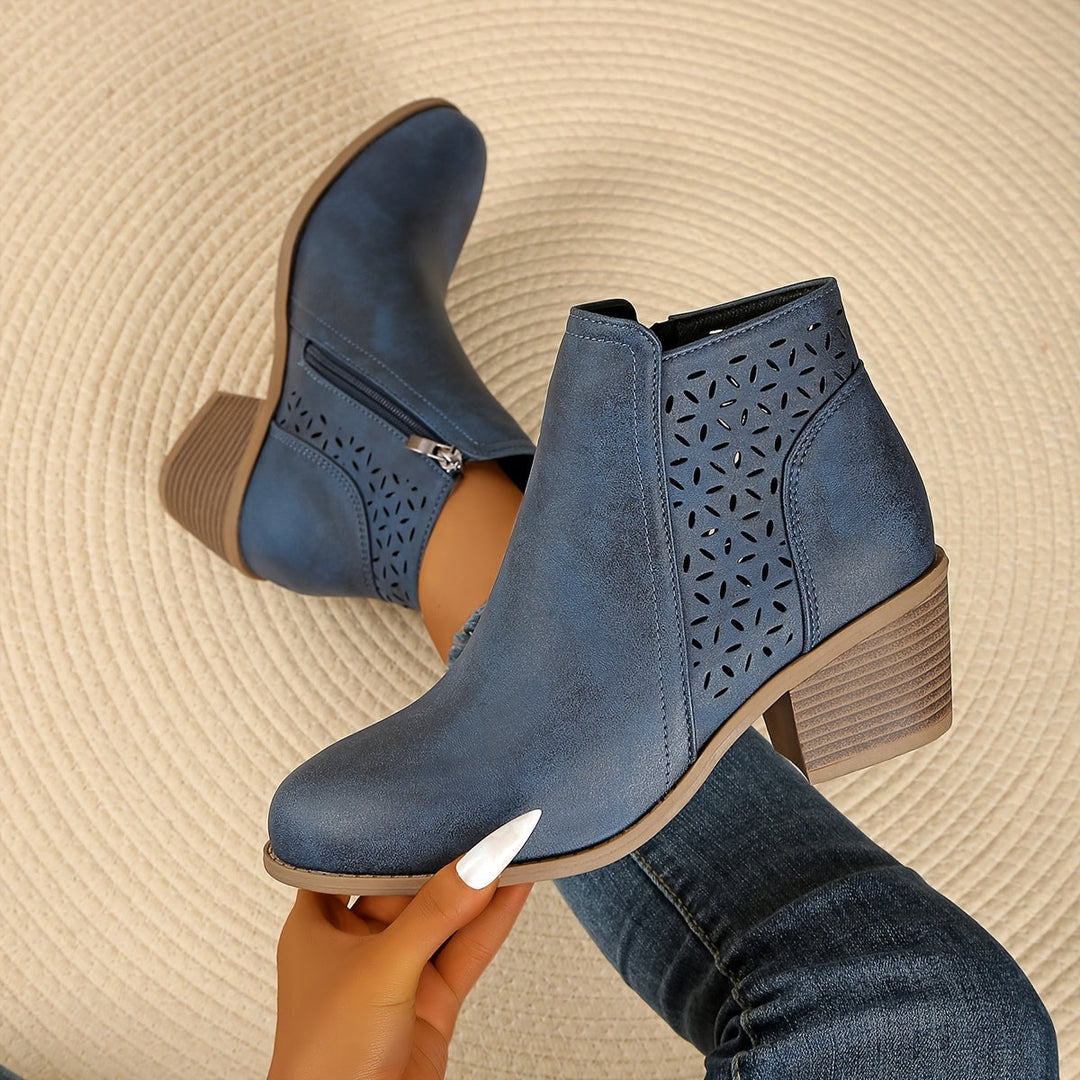 Women's Laser-Cut Orthopaedic Ankle Boots