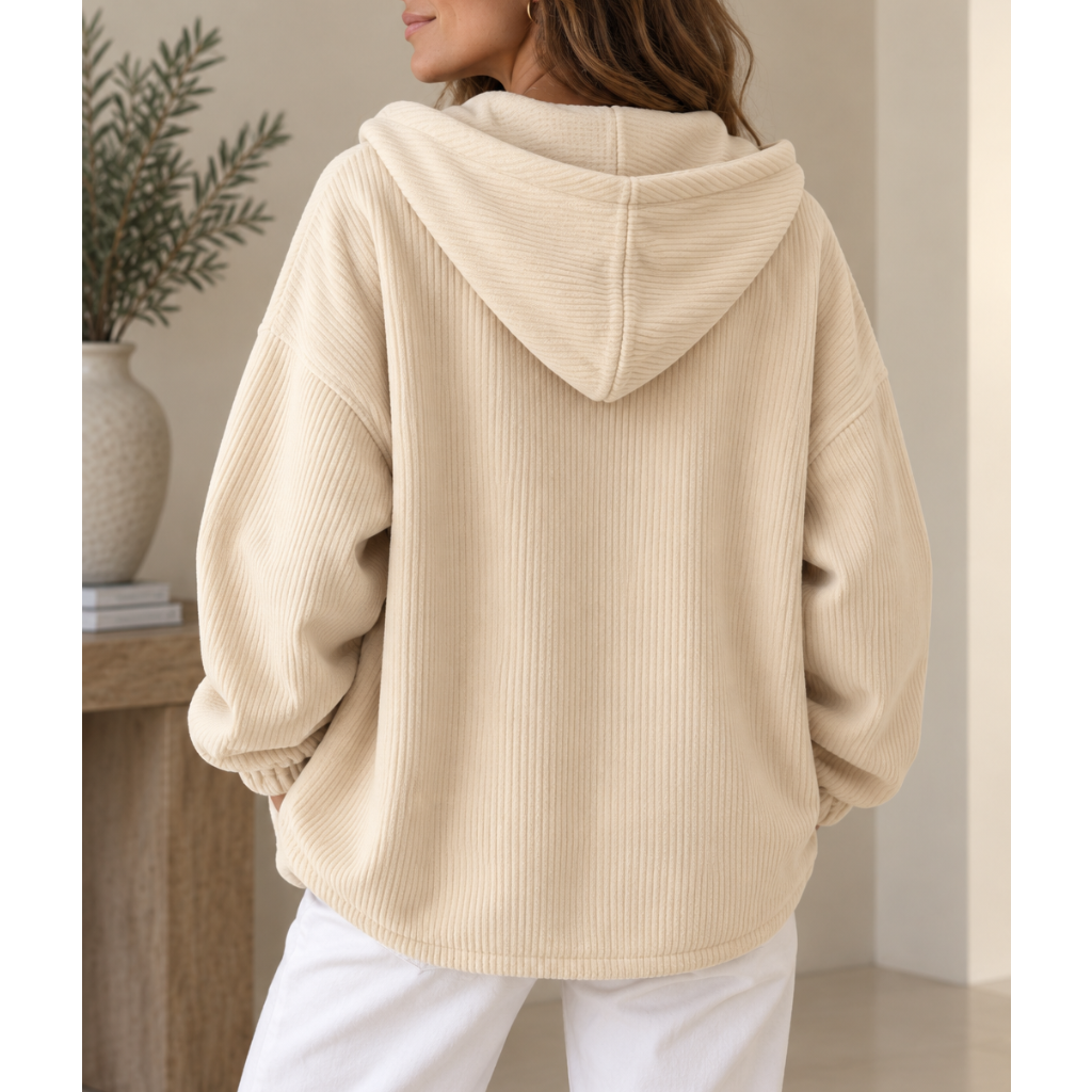 Women's Hooded Corduroy Jacket