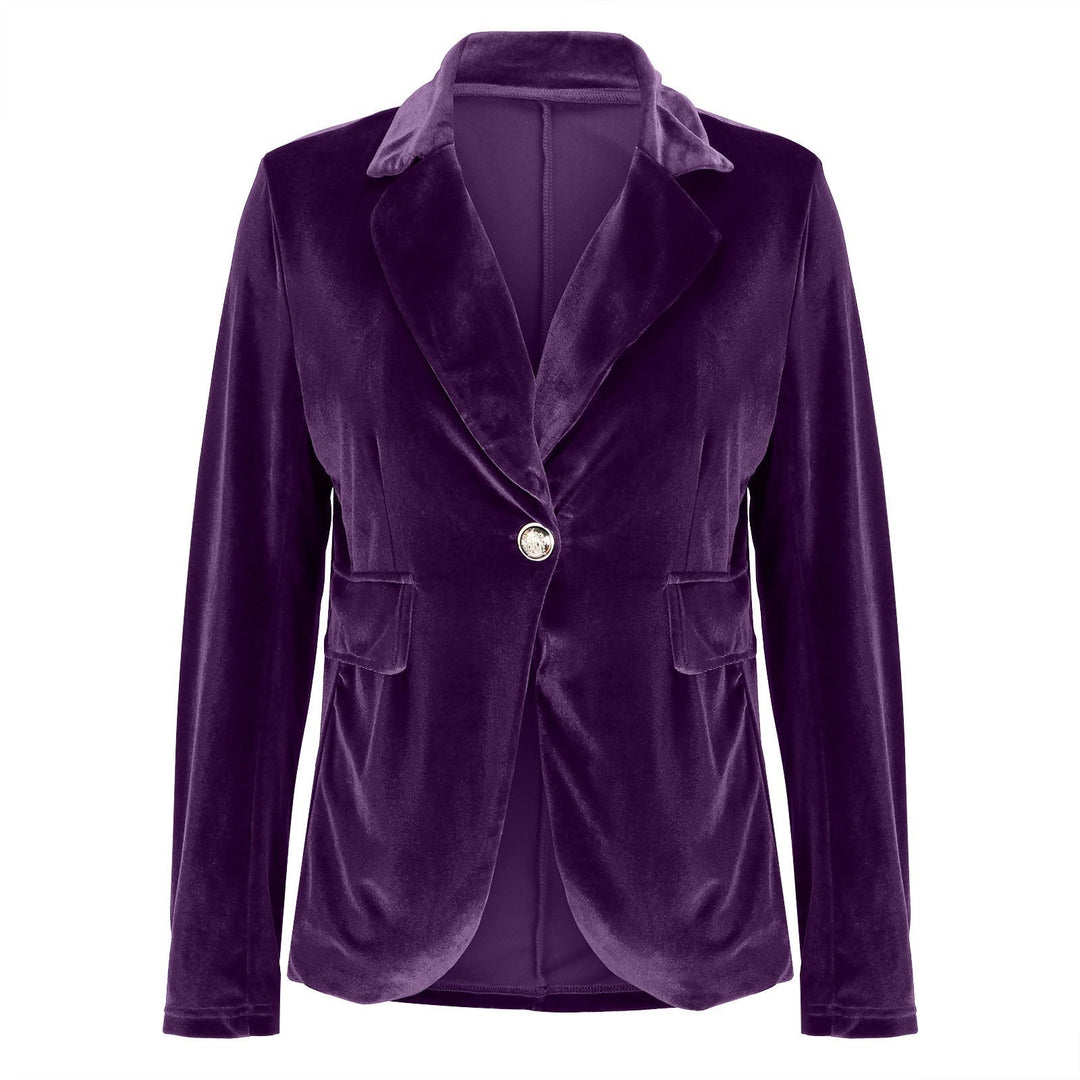 Women's Elegant Velvet Blazer
