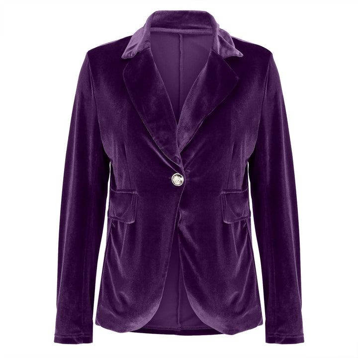 Women's Elegant Velvet Blazer
