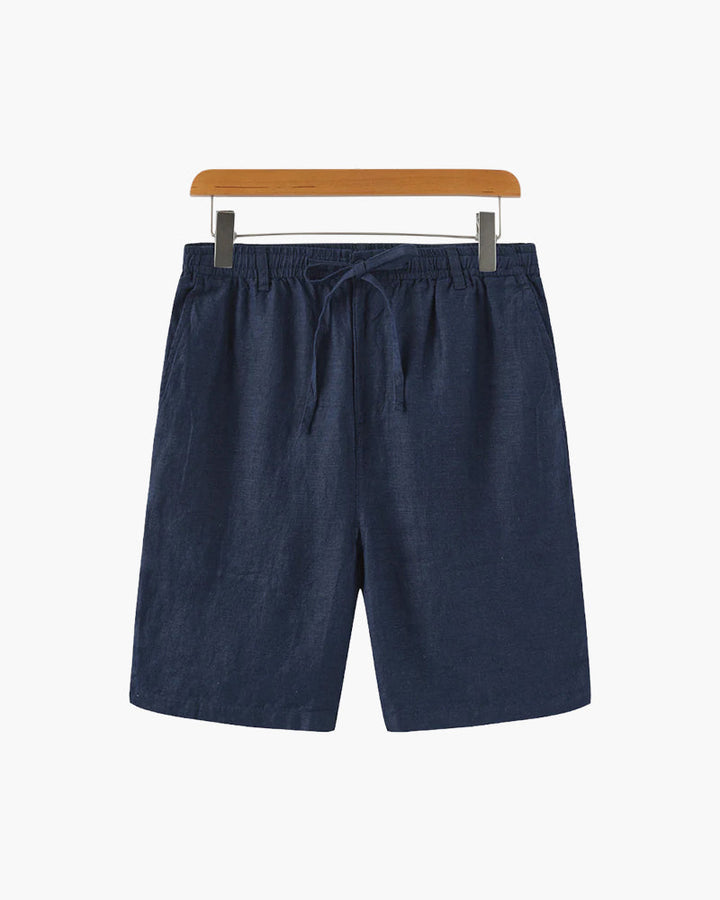 Linen Shorts with Zip Fastening