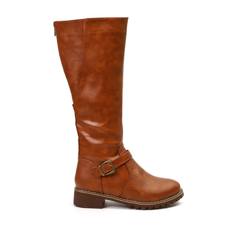 Women's Faux Leather Knee-High Riding Boots