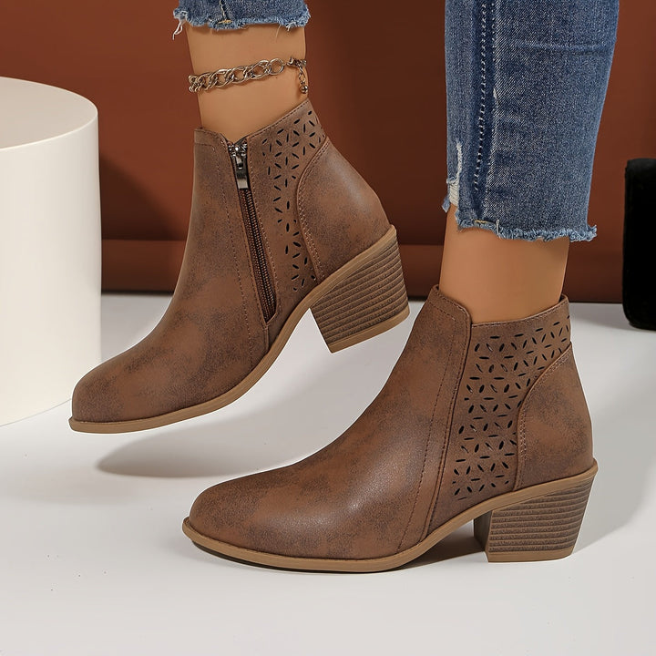 Women's Laser-Cut Orthopaedic Ankle Boots