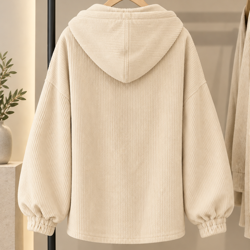 Women's Hooded Corduroy Jacket
