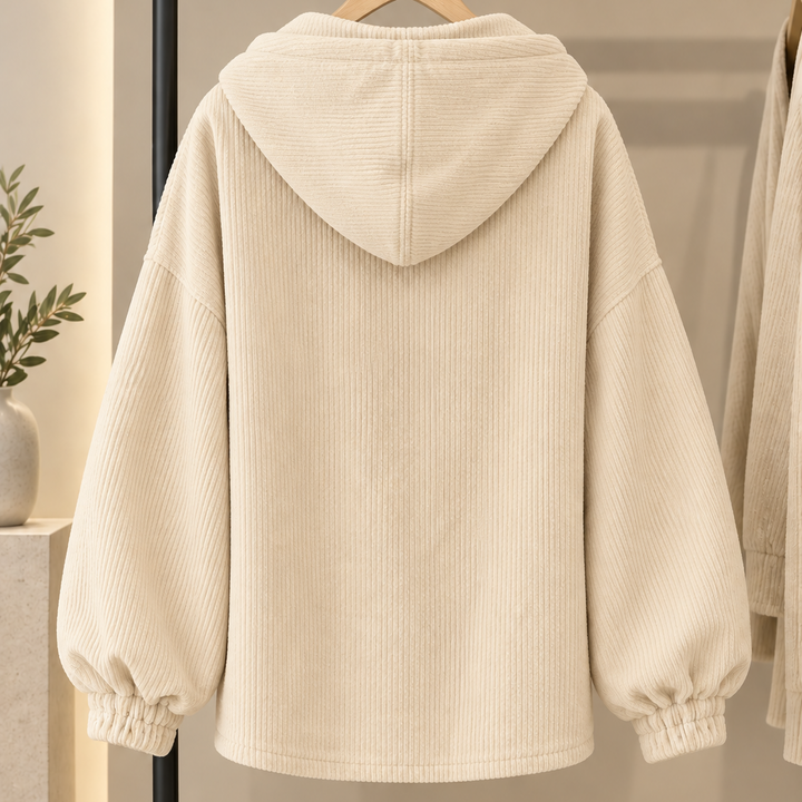Women's Hooded Corduroy Jacket