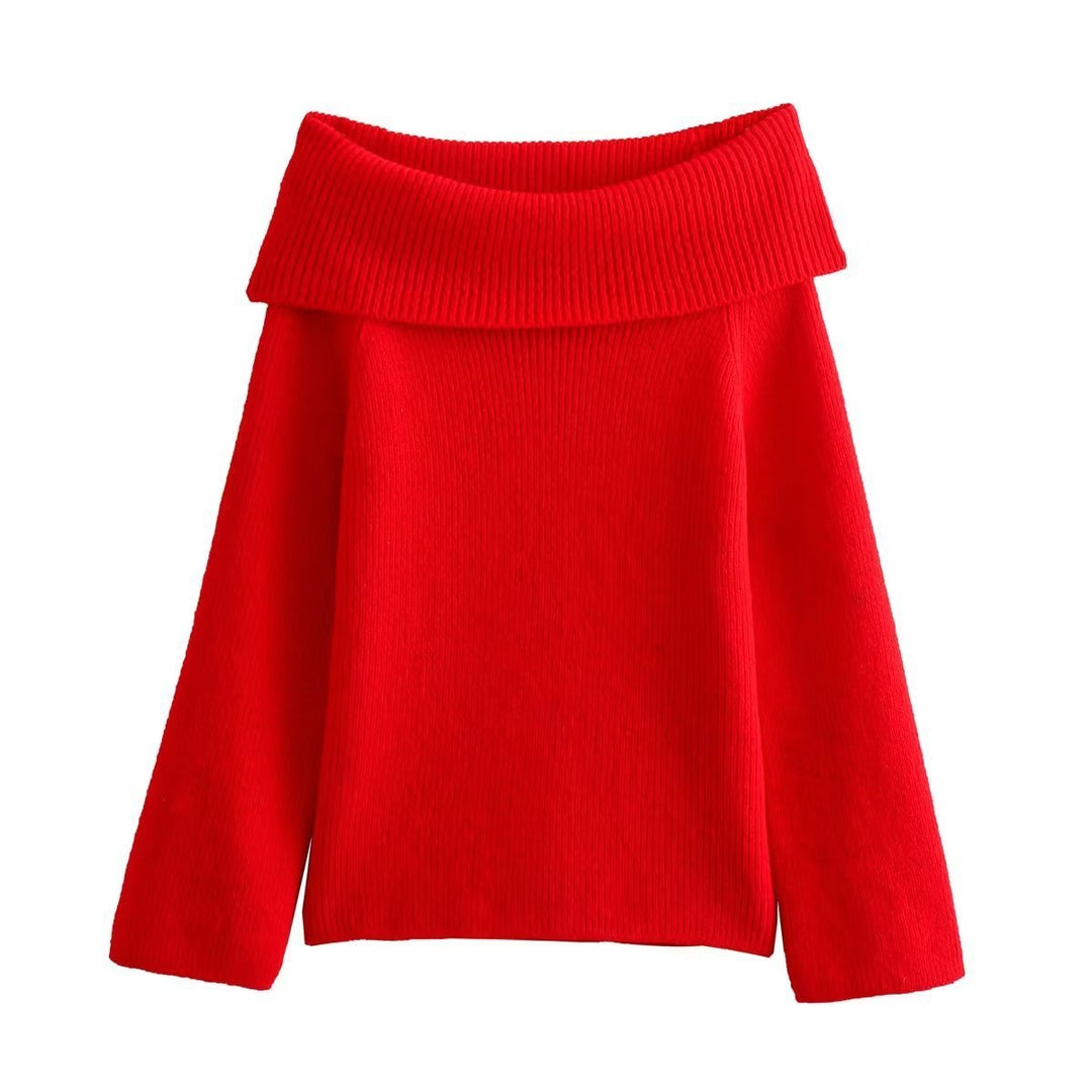 Women's Off-Shoulder Knit Jumper
