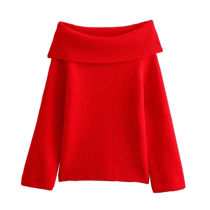 Women's Off-Shoulder Knit Jumper