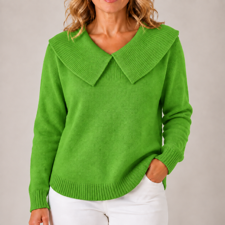 Women's Oversized Collar Knit Sweater