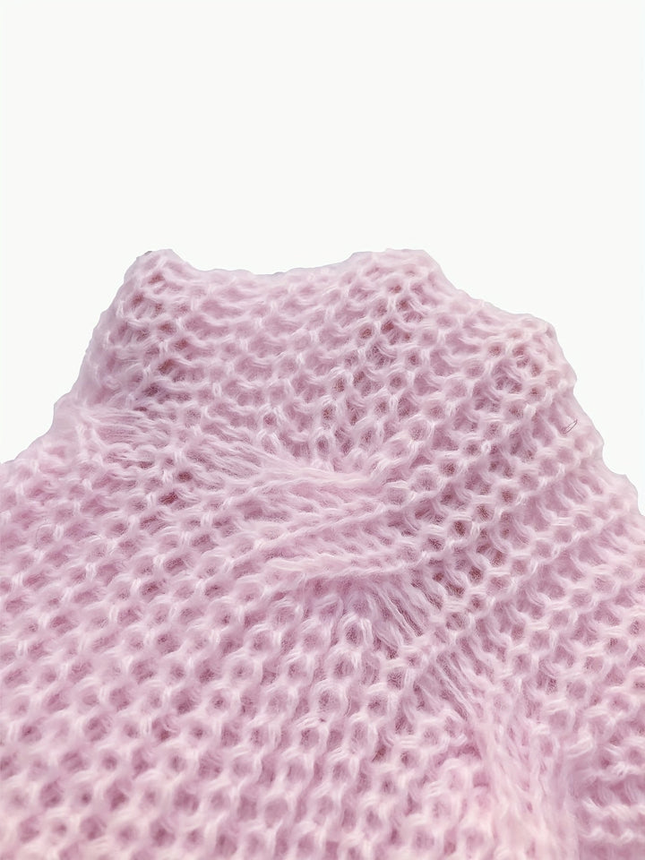 Women's Soft Bow-Detail Long Sleeve Cardigan