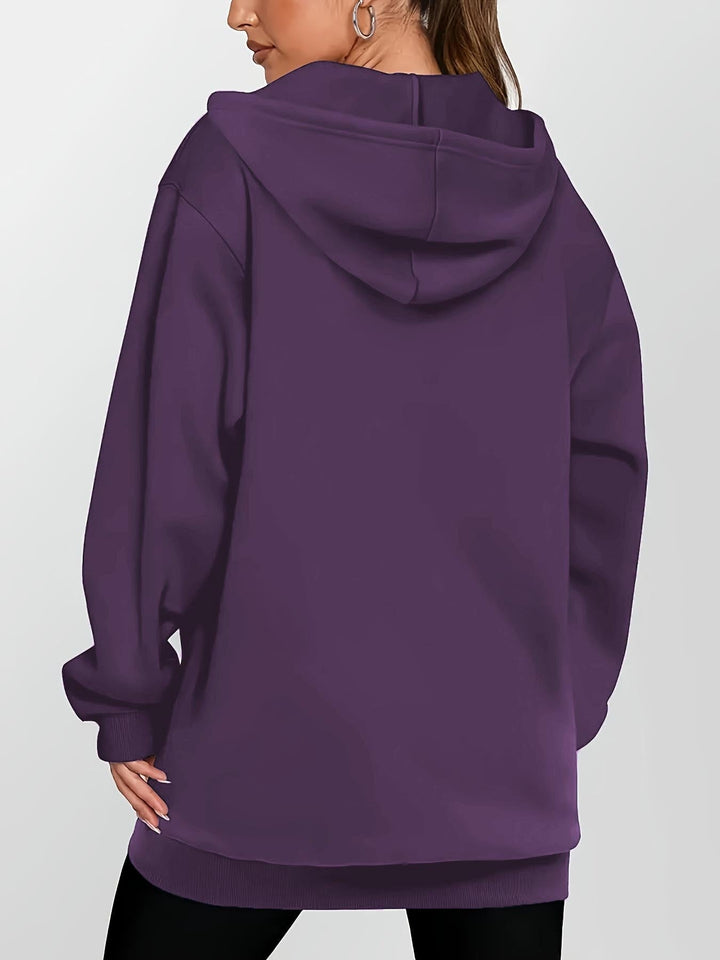 Women's Longline Hooded Zip Jacket