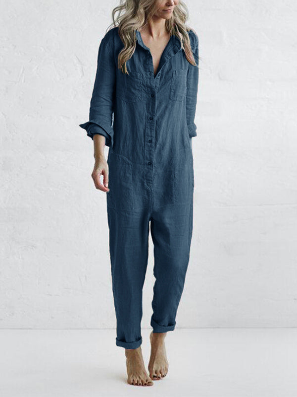 Effortless & Comfortable Long Sleeve Jumpsuit