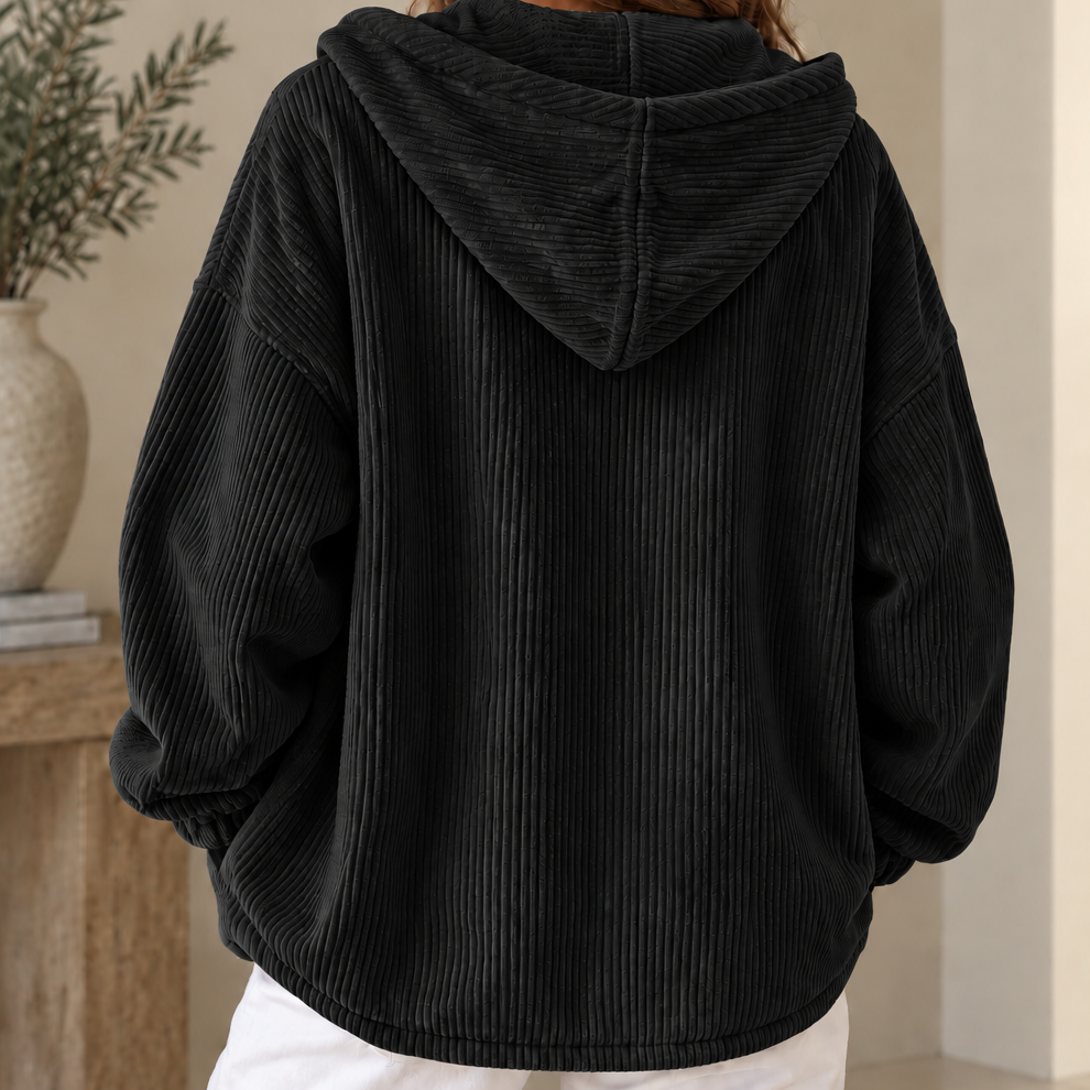 Women's Hooded Corduroy Jacket