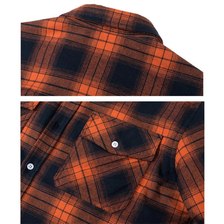 Sherpa-Lined Plaid Flannel Shirt Jacket