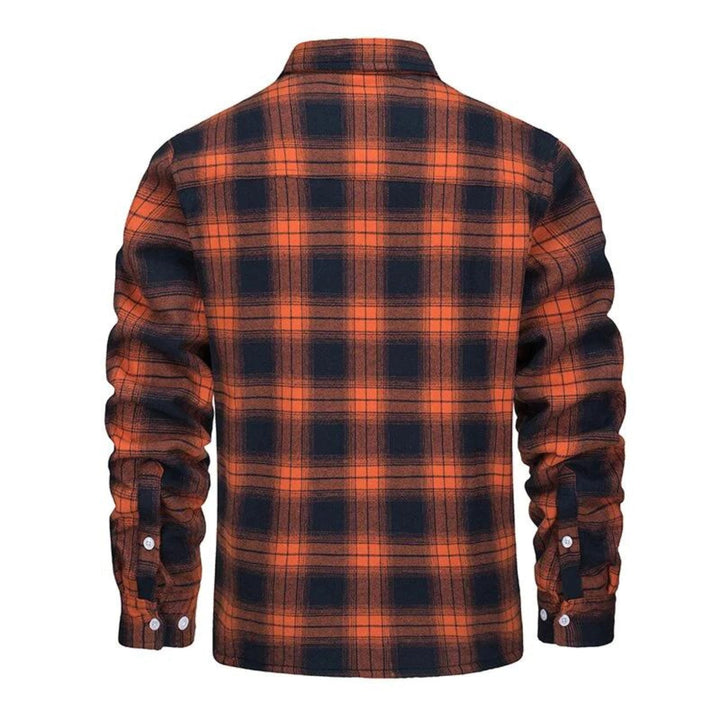 Sherpa-Lined Plaid Flannel Shirt Jacket