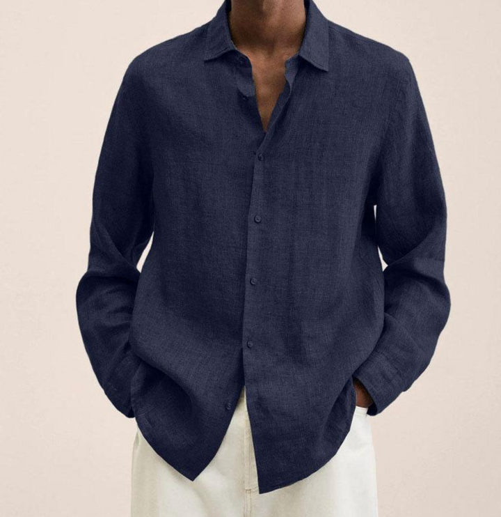 Classic Long Sleeve Linen Shirt