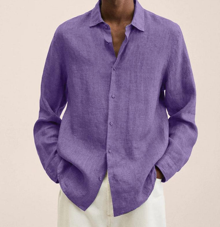 Classic Long Sleeve Linen Shirt