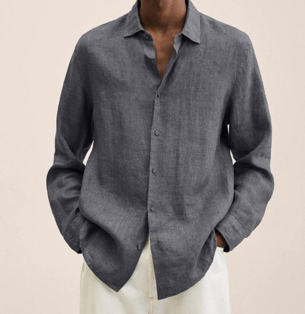 Classic Long Sleeve Linen Shirt