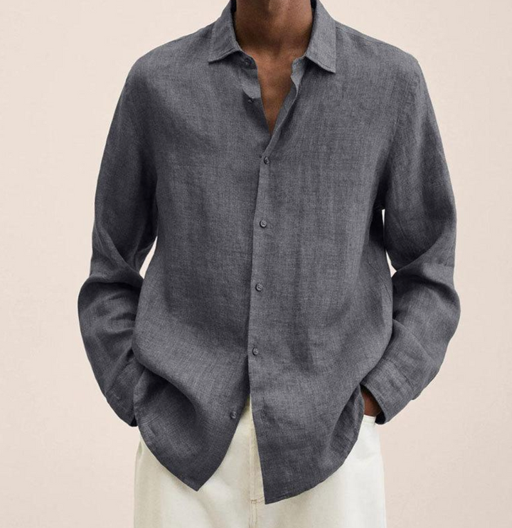 Classic Long Sleeve Linen Shirt