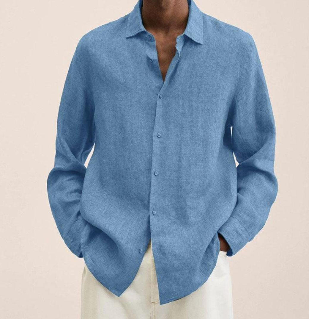 Classic Long Sleeve Linen Shirt